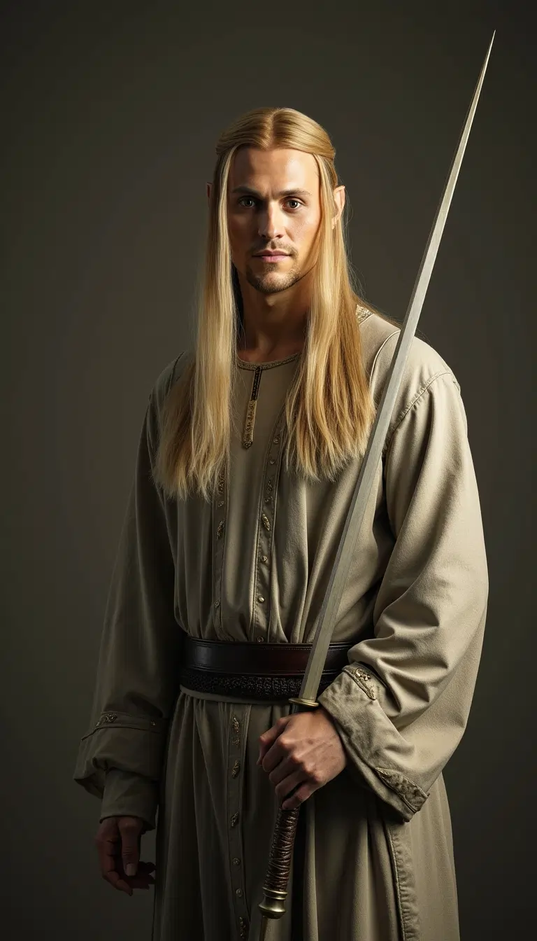 FLUX-generated picture of Sauron (Annatar) from LOTR on Prime played by Charlie Vickers